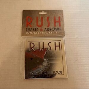 Rush Stickers 2008 Snakes & Arrows Complete Sticker Set 15 Stickers